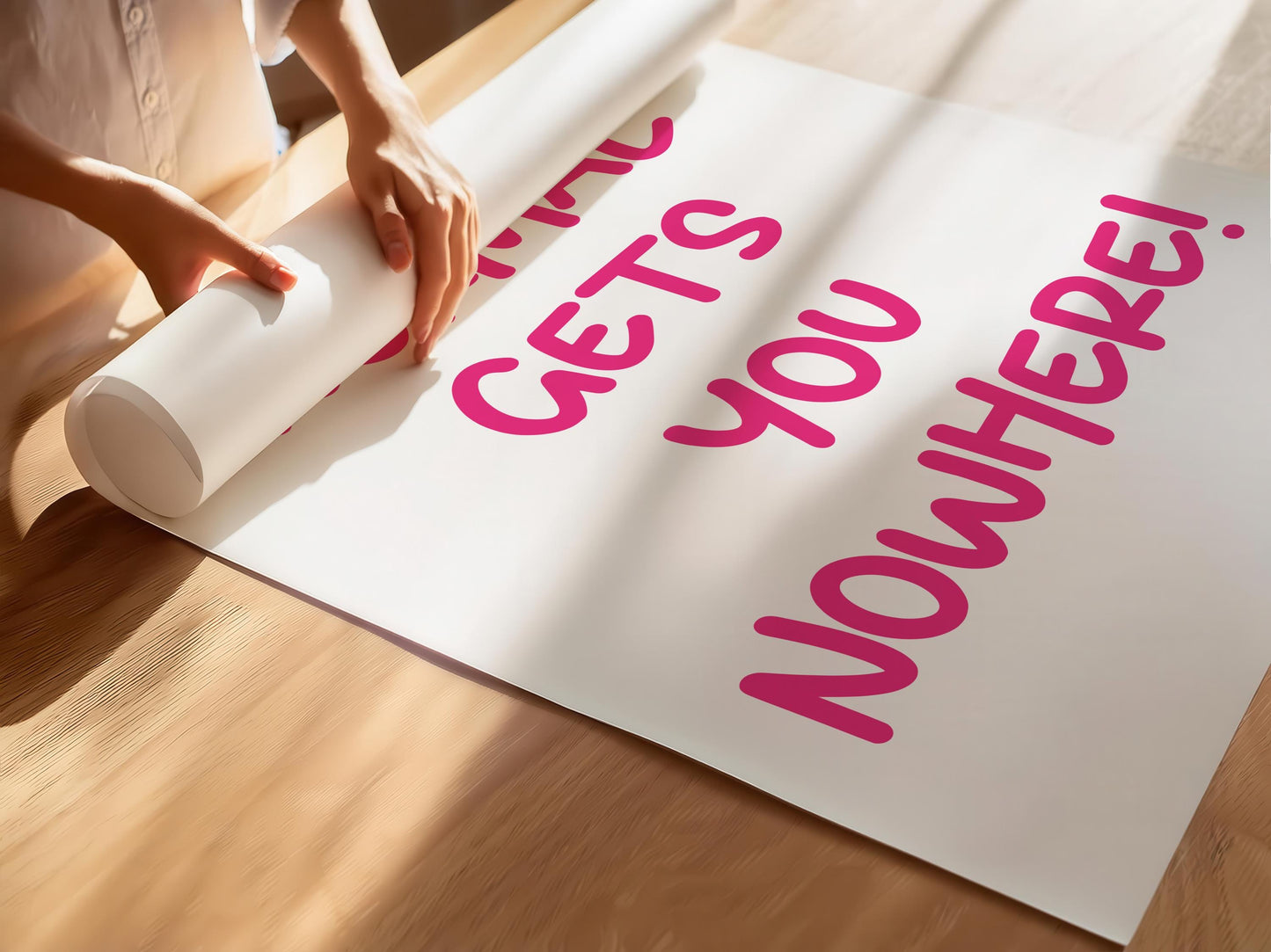 Customizable Normal gets you nowhere | Art Print Poster ONLY | Office Art | Wall Decor | Funny Motivational Poster