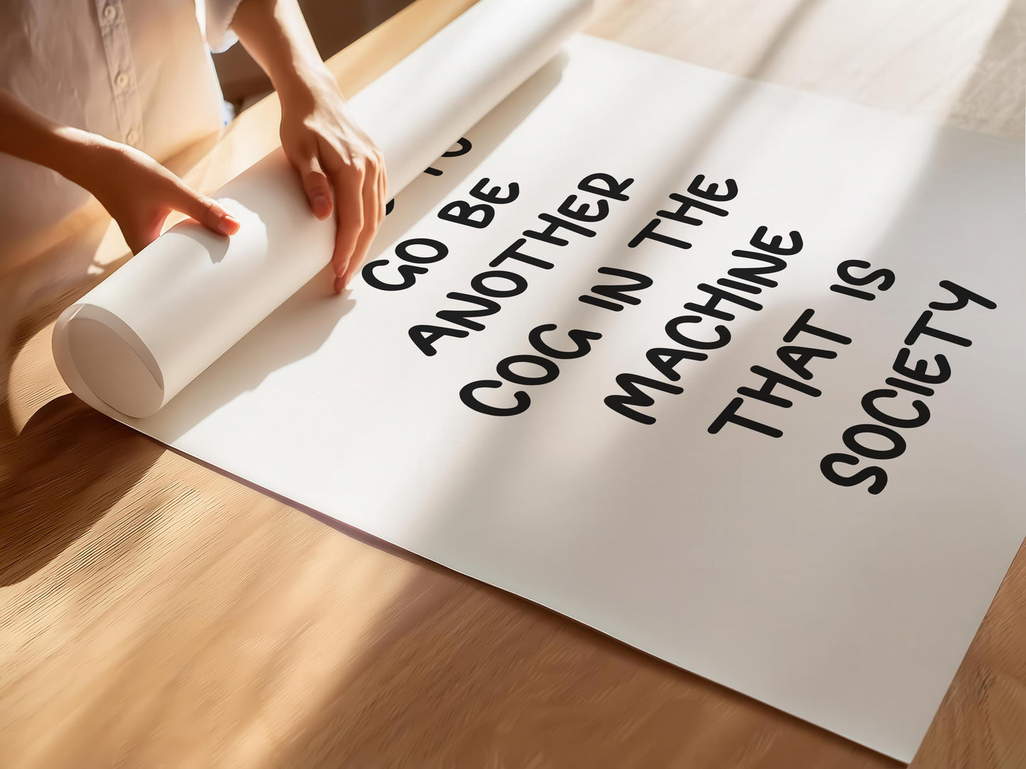 Customizable Another Cog in the Machine | Art Print Poster ONLY | Hallway Art | Funny Home Decor | Entry Way Art Print