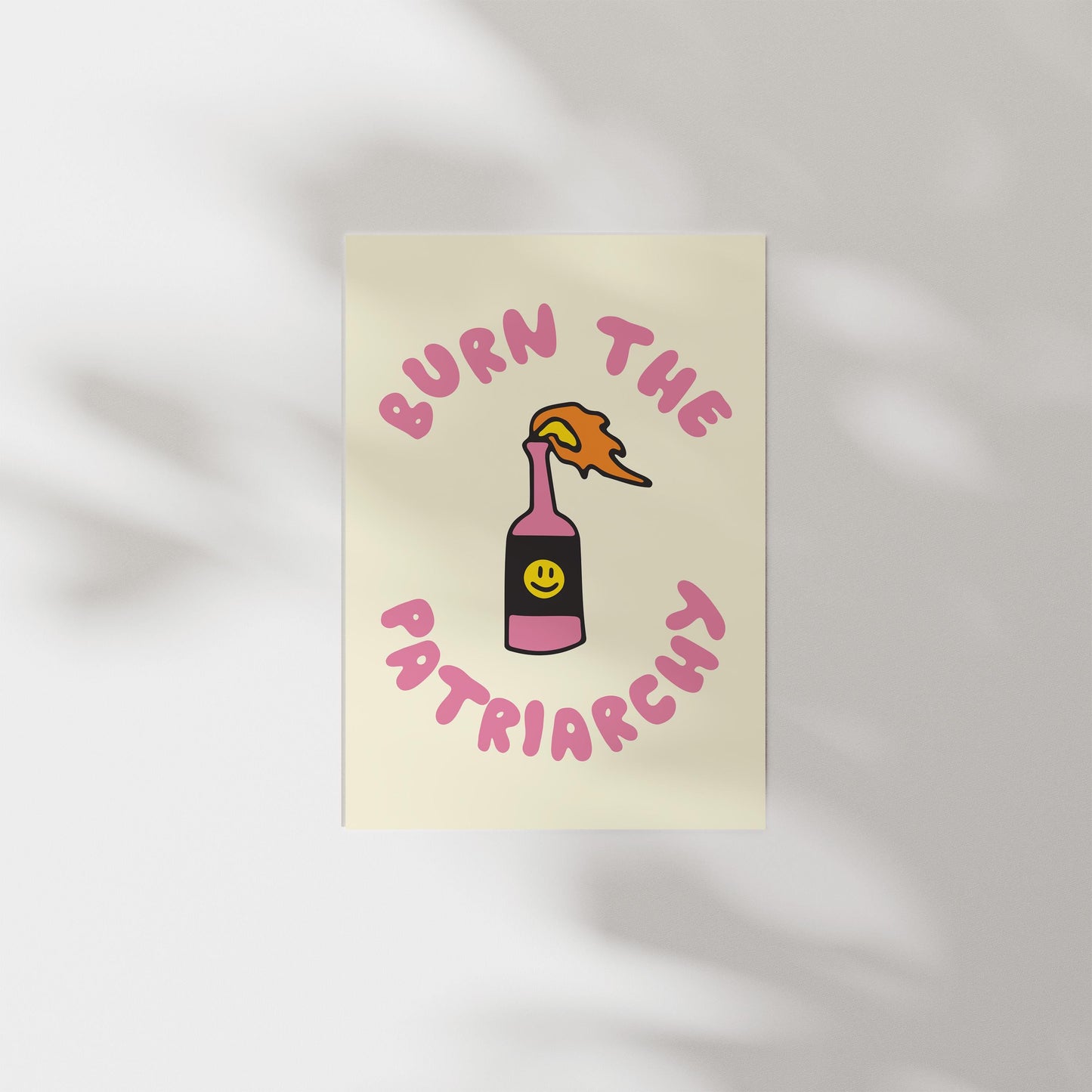 Customizable Burn The Patriarchy Print Poster ONLY, Protest Art, Feminism Wall Decor, Social Justice Poster, Activism Art, Gender Equality