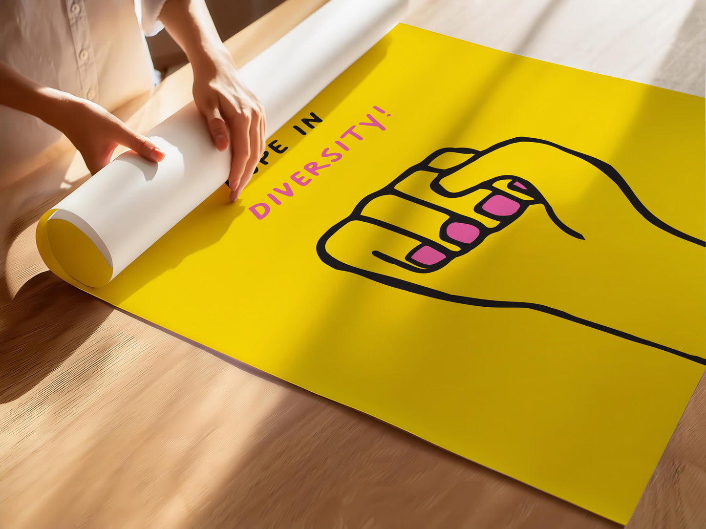 Customizable Strength in Unity, Hope in Diversity Print Poster ONLY, Protest Art, Feminist Wall Decor, Social Justice Poster, Activism Art