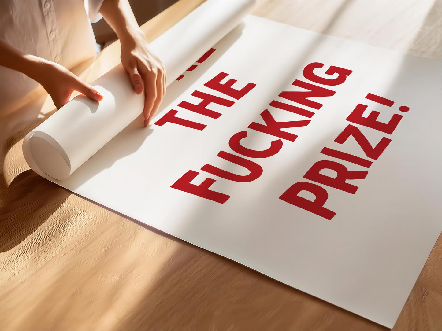 Customizable You're The Fucking Prize! | Art Print Poster ONLY | Bedroom Art | Wall Decor | Custom Sizes