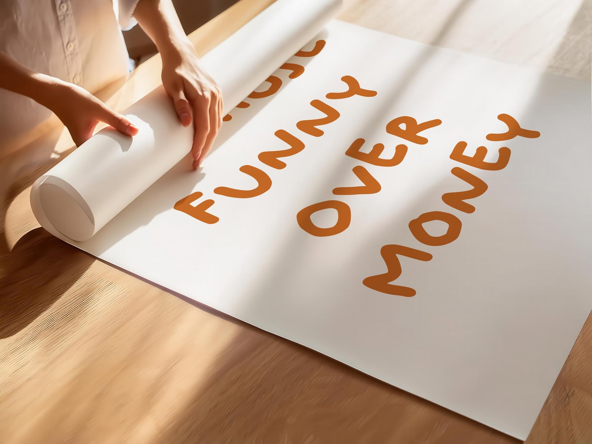 Customizable We Chose Funny Over Money | Art Print Poster ONLY | Living Room Art | Relationship Wall Decor | Funny Adult Poster
