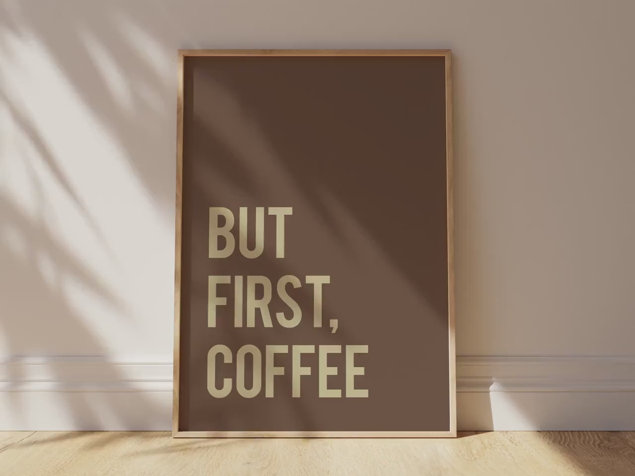 Customizable But First, Coffee Art Print Poster ONLY, Coffee Kitchen Art, Coffee Dining Room Wall Decor, Coffee Lover Print, Custom Colours